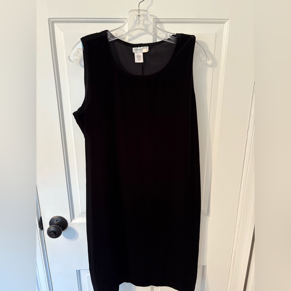 Coldwater Creek Black Sleeveless Mini Dress